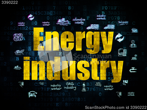 Image of Industry concept: Energy Industry on Digital background