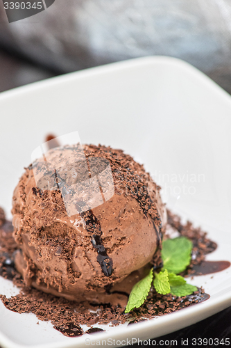 Image of chocolate ice cream