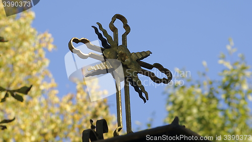 Image of forged church cross