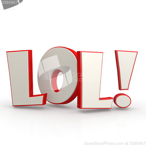 Image of LOL word with white background