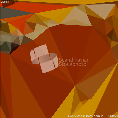 Image of Paprika Orange Red Abstract Low Polygon Background