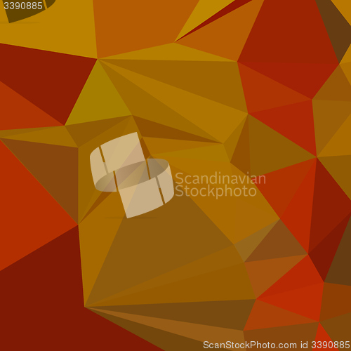 Image of Tenne Tawny Orange Abstract Low Polygon Background