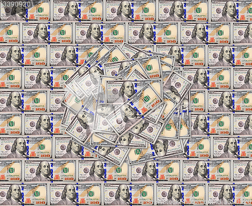 Image of dollar banknotes texture