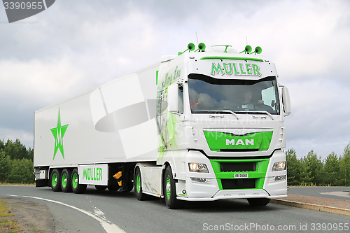 Image of MAN TGX Mary Lou Show Truck from Switzerland