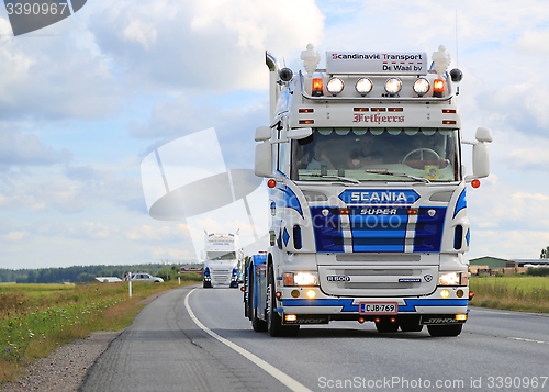 Image of Scania R500 V8 of RG Trans in Truck Convoy