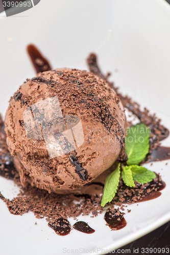 Image of chocolate ice cream