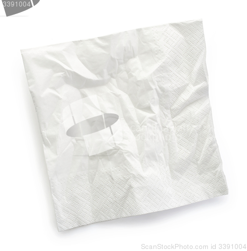 Image of white paper napkin