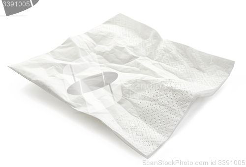 Image of white paper napkin