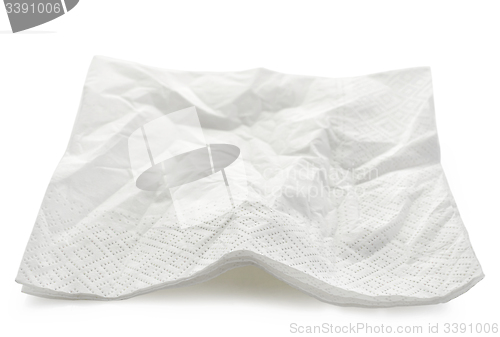 Image of white paper napkin