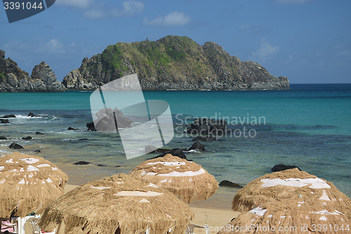 Image of Crystalline sea beach in Fernando de Noronha,Brazil