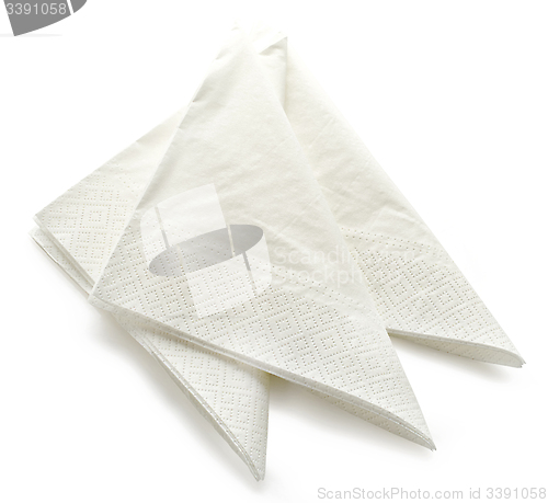 Image of white paper napkins