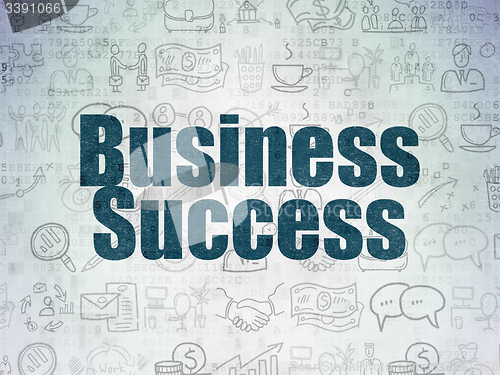 Image of Business concept: Business Success on Digital Paper background