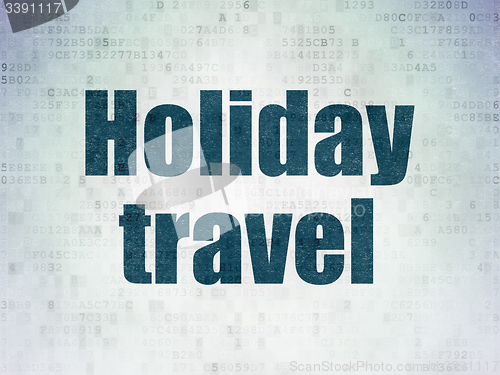 Image of Travel concept: Holiday Travel on Digital Paper background