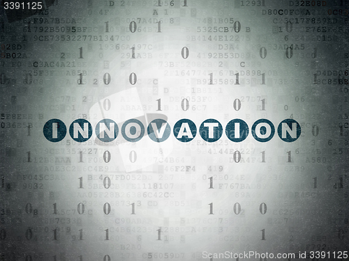 Image of Finance concept: Innovation on Digital Paper background