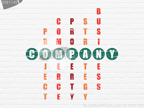 Image of Business concept: word Company in solving Crossword Puzzle