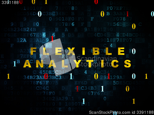 Image of Business concept: Flexible Analytics on Digital background