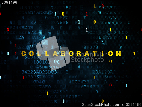 Image of Finance concept: Collaboration on Digital background