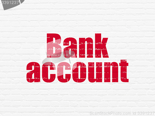 Image of Money concept: Bank Account on wall background