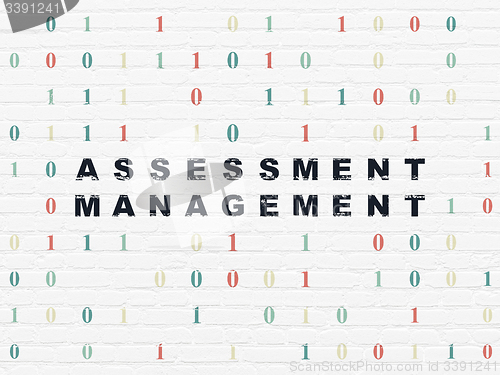 Image of Business concept: Assessment Management on wall background