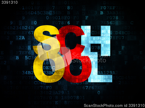 Image of Learning concept: School on Digital background