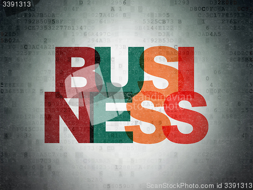 Image of Business concept: Business on Digital Paper background