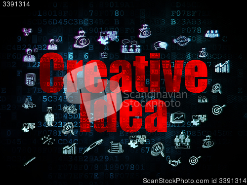 Image of Business concept: Creative Idea on Digital background