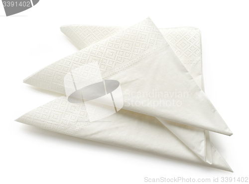 Image of white paper napkins