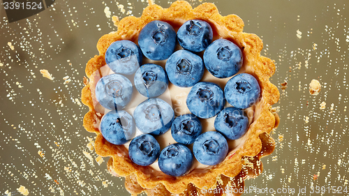 Image of Tartlet with fresh blueberries 