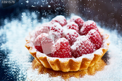 Image of Home made tartlets with raspberries