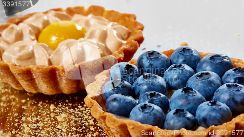 Image of Tartlet with fresh blueberries 