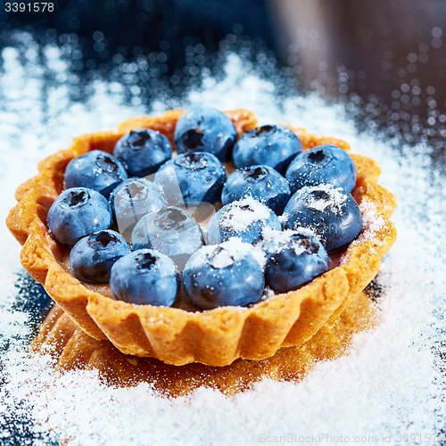 Image of Tartlet with fresh blueberries 