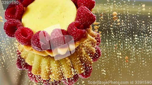 Image of Home made tartlets with raspberries