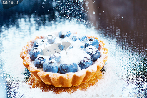 Image of Tartlet with fresh blueberries 