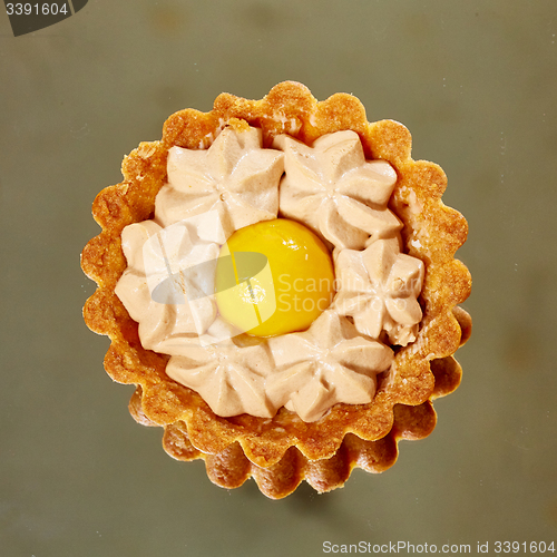 Image of Sweet tartlets filled with cream 