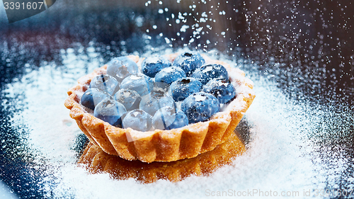 Image of Tartlet with fresh blueberries 