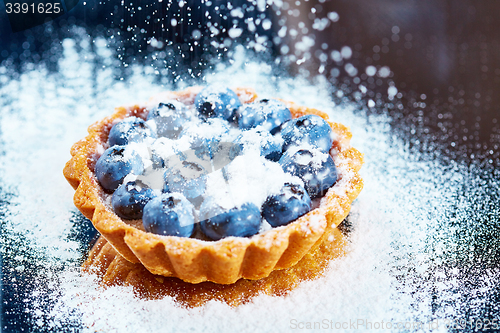 Image of Tartlet with fresh blueberries 