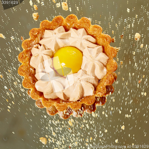 Image of Sweet tartlets filled with cream 