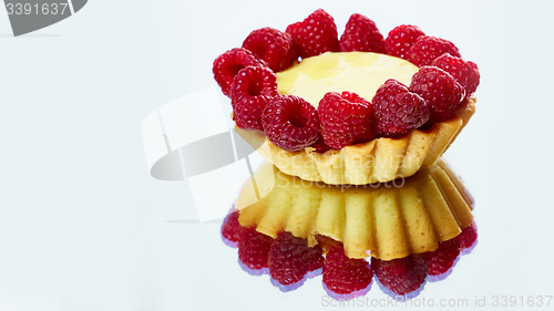 Image of Home made tartlets with raspberries