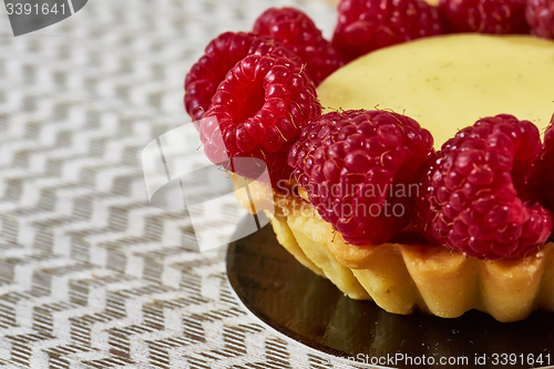 Image of Home made tartlets with raspberries