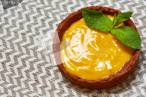 Image of Sweet tartlets filled with cream 