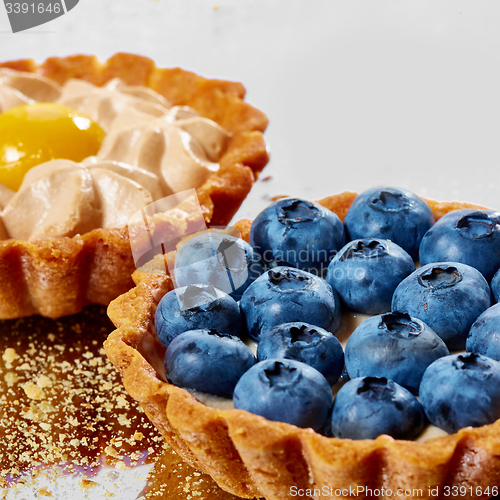 Image of Tartlet with fresh blueberries 