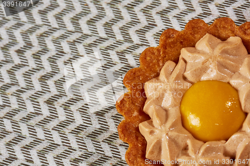 Image of Sweet tartlets filled with cream 