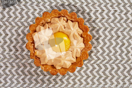 Image of Sweet tartlets filled with cream 