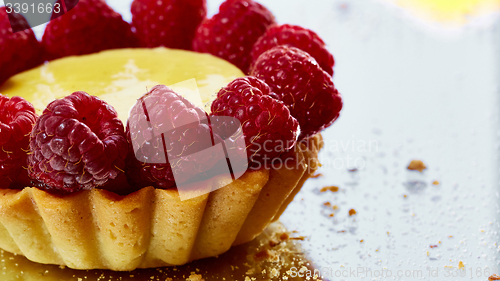 Image of Home made tartlets with raspberries