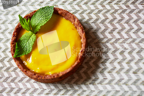 Image of Sweet tartlets filled with cream 