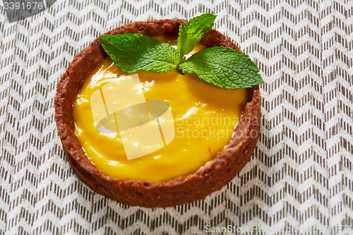 Image of Sweet tartlets filled with cream 