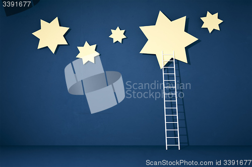 Image of stars and ladder