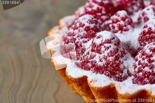 Image of Home made tartlets with raspberries