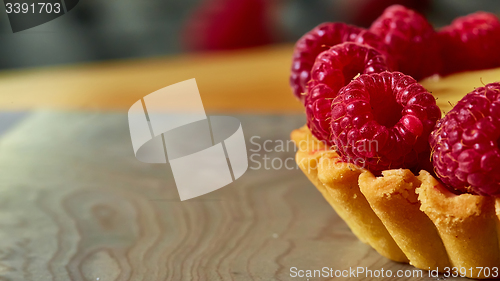 Image of Home made tartlets with raspberries