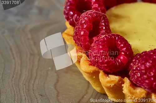 Image of Home made tartlets with raspberries